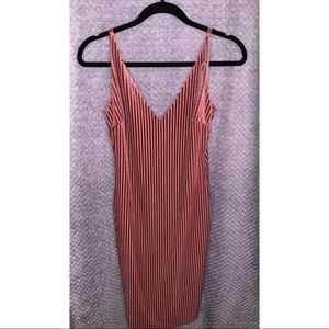 Velvet detailed midi dress